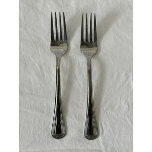 2 Walco Stainless Flatware IMAGINATION Fork 7 3/8"
